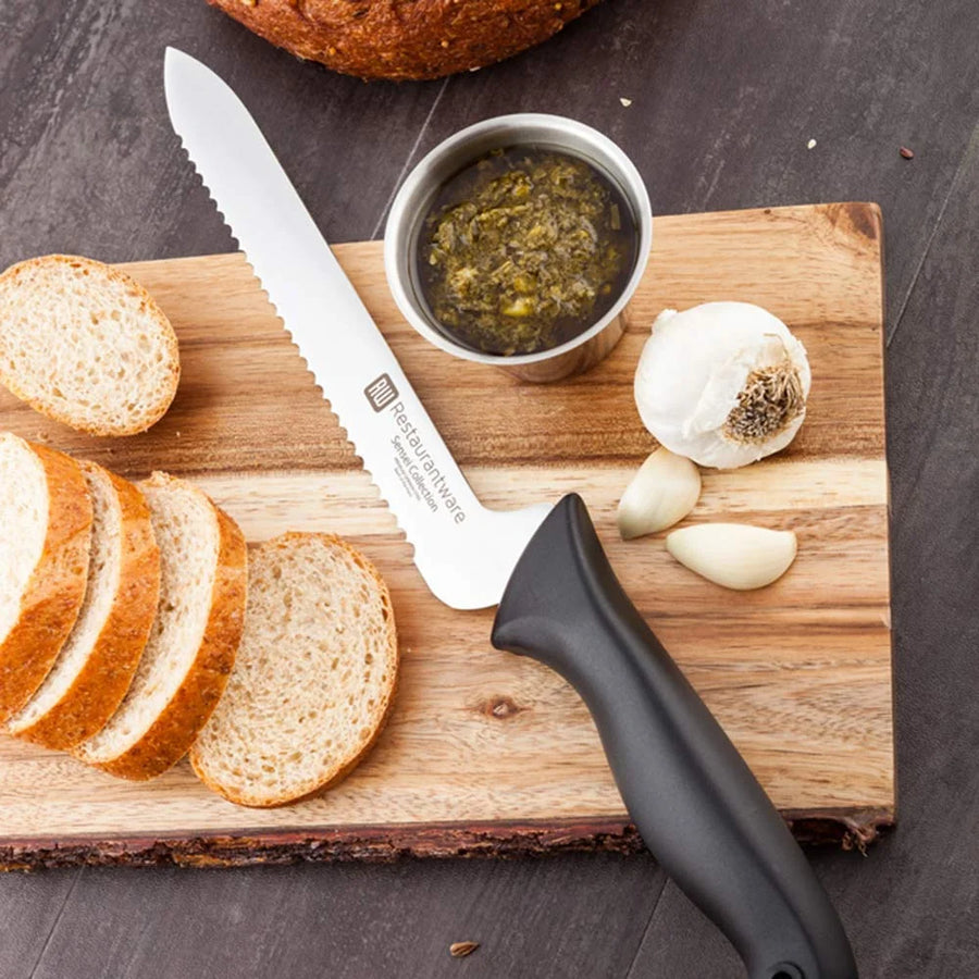 Restaurantware Sensei Back Of The House 8 Inch Offset Bread Knife, Premium Gernan Steel, With Haccp Protection - Restaurant Equipment and Smallwares - Canadian Distribution