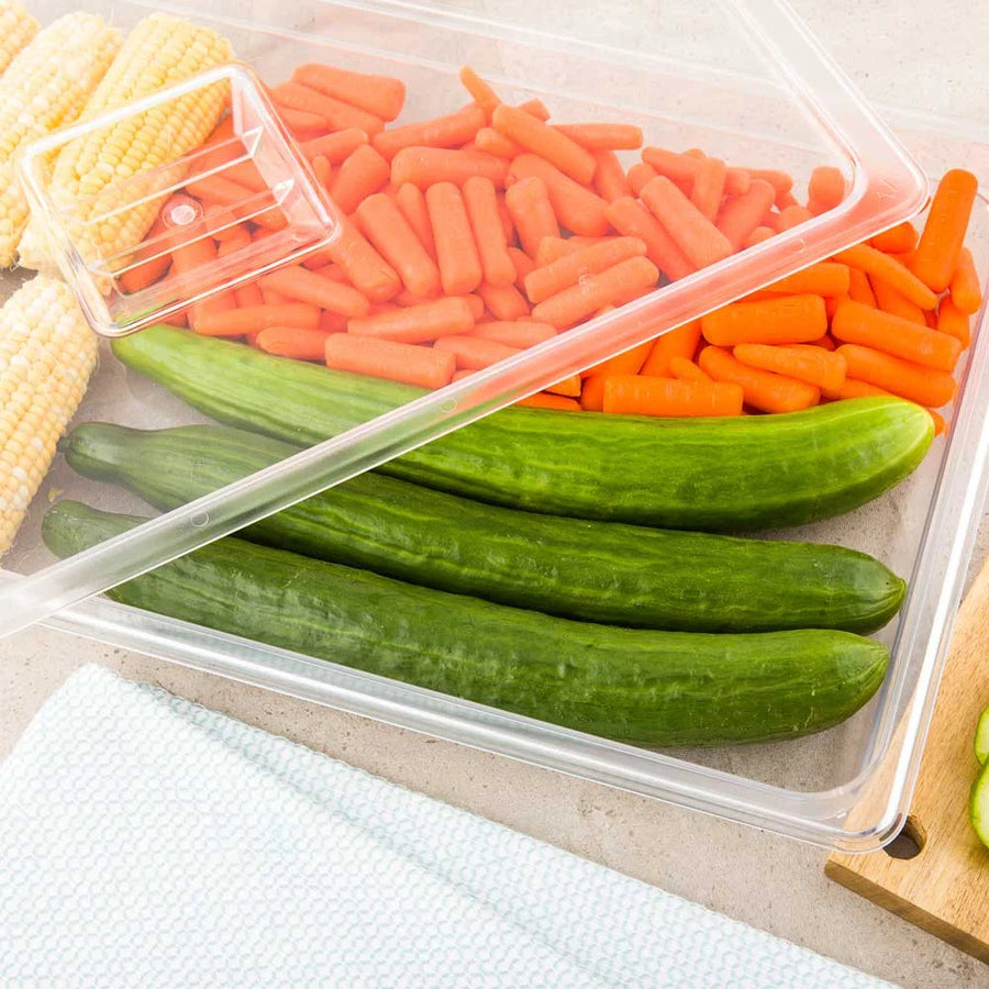 Restaurantware Met Lux Full-Size 2.5In Deep Clear Plastic Food Container - Restaurant Equipment and Smallwares - Canadian Distribution