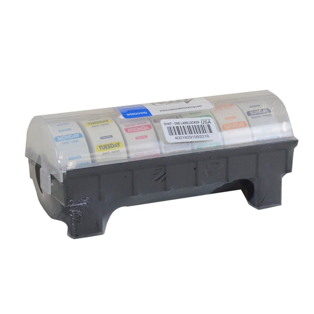 National Checking Company Label Dispenser, Labelocker And Label, 7 Days - Restaurant Equipment and Smallwares - Canadian Distribution - Ships Free Within Canada on Orders Above CAD $199
