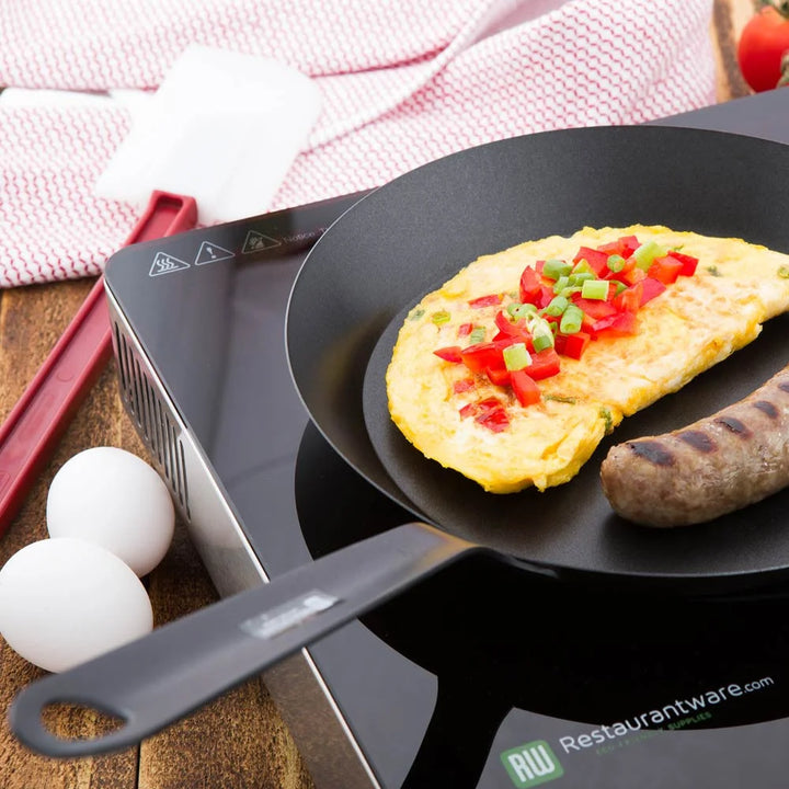 Restaurantware Met Lux 10 Inch Carbon Steel Fry Pan, Non-Stick - Restaurant Equipment and Smallwares - Canadian Distribution