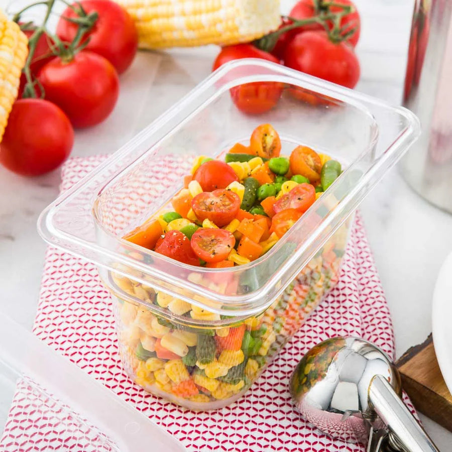 Restaurantware Met Lux Ninth-Size 4In Deep Clear Plastic Food Container - Restaurant Equipment and Smallwares - Canadian Distribution