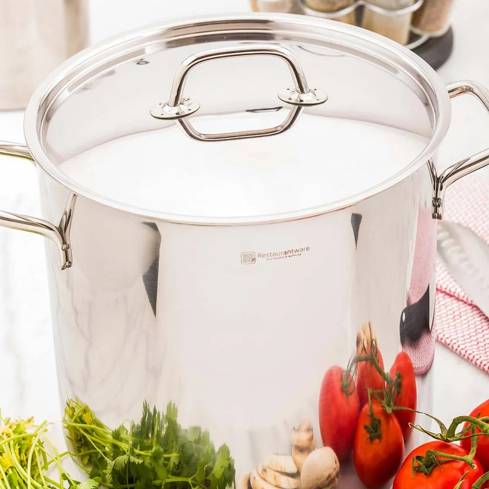 Restaurantware Met Lux Stainless Steel Lid, For 7.5 & 13.5 Quart Sauce Pans - Restaurant Equipment and Smallwares - Canadian Distribution