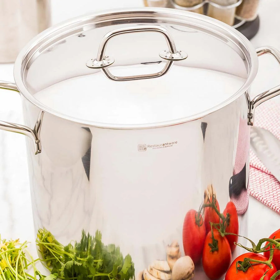 Restaurantware Met Lux Stainless Steel Lid, For 7.5 & 13.5 Quart Sauce Pans - Restaurant Equipment and Smallwares - Canadian Distribution