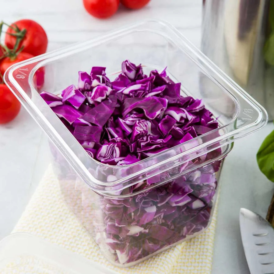 Restaurantware Met Lux Sixth-Size 6In Deep Clear Plastic Food Container - Restaurant Equipment and Smallwares - Canadian Distribution
