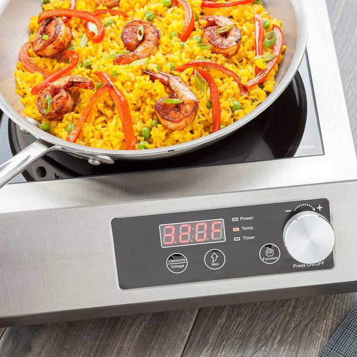 Restaurantware Professional Heavy-Duty Counter Top Induction Cooktop, 18.4 X 14.6 X 5.8 Inch, 220 Volt, 3500 Watts - Restaurant Equipment and Smallwares - Canadian Distribution