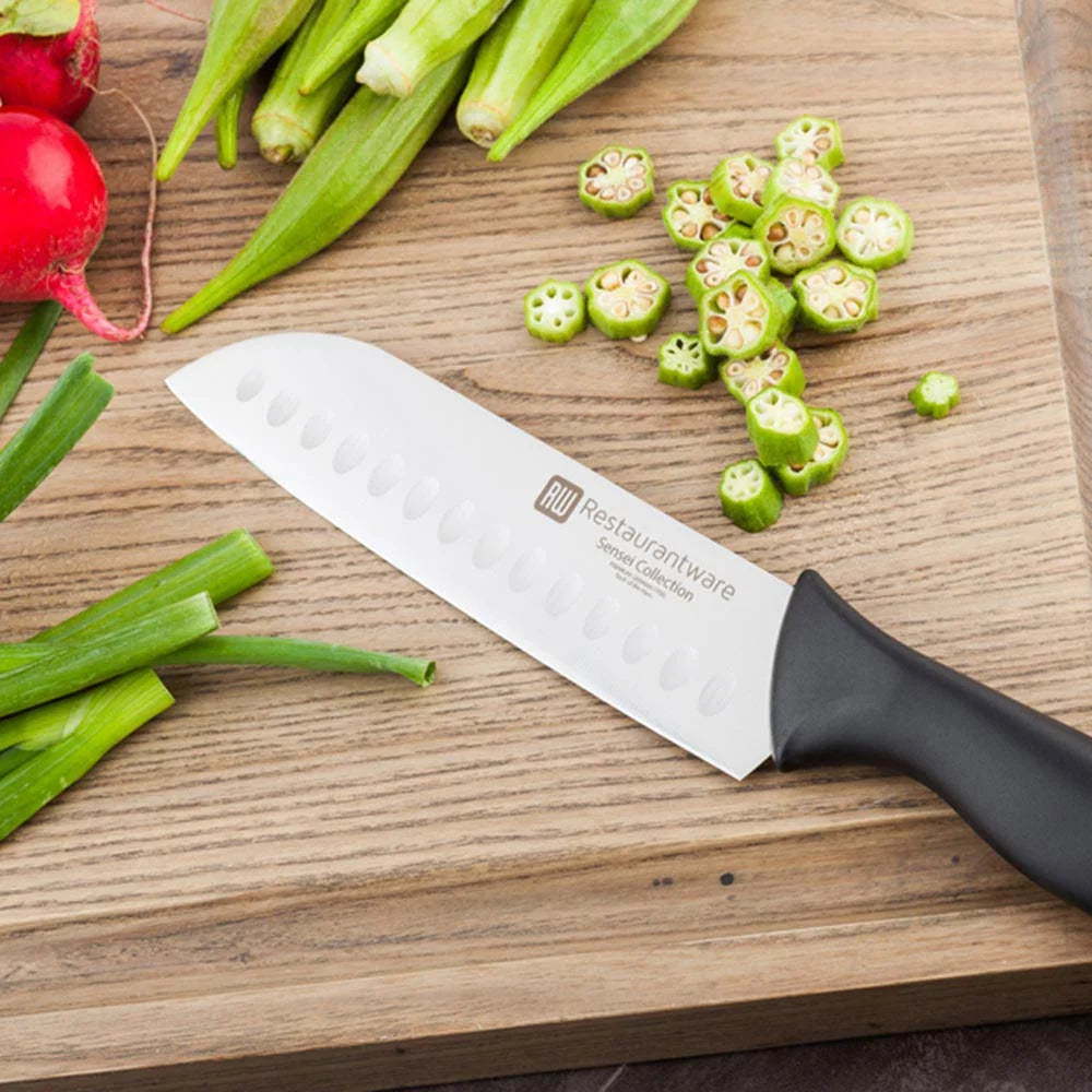 Restaurantware Sensei Back Of The House 7In Santoku Knife, Premium German Steel, With Haccp Protection - Restaurant Equipment and Smallwares - Canadian Distribution