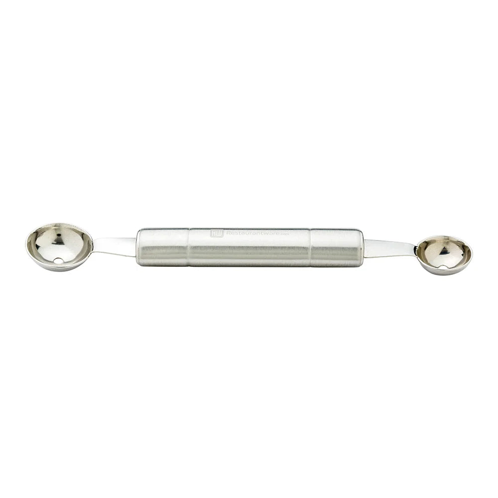 Restaurantware Met Lux 8In Stainless Steel Melon Baller, Dual-Sided - Restaurant Equipment and Smallwares - Canadian Distribution