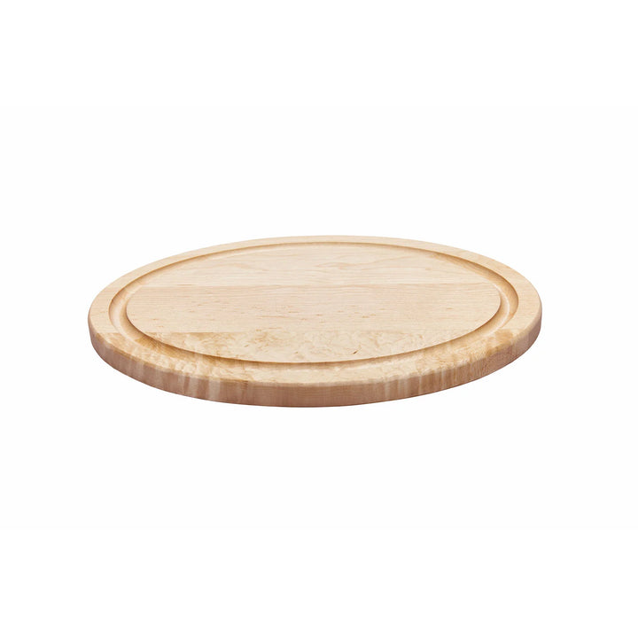 Labell Boards Oval Maple Cutting Board, With Groove - Restaurant Equipment and Smallwares - Canadian Distribution