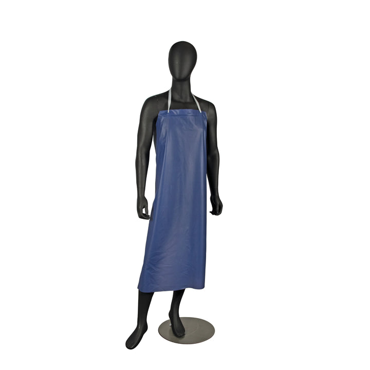 San Jamar 36X35In Vinyl Blue Dishwasher Bib Apron - Restaurant Equipment and Smallwares - Canadian Distribution - Ships Free Within Canada on Orders Above CAD $199