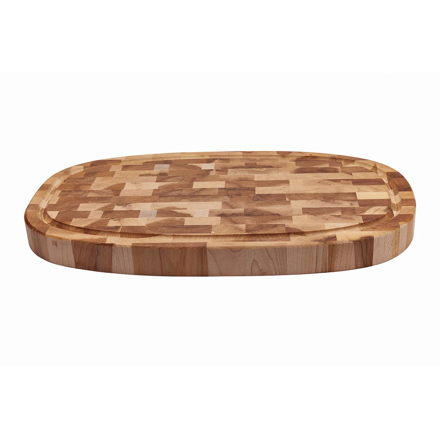 Labell Boards Oval End Grain Maple Cutting Board - Restaurant Equipment and Smallwares - Canadian Distribution