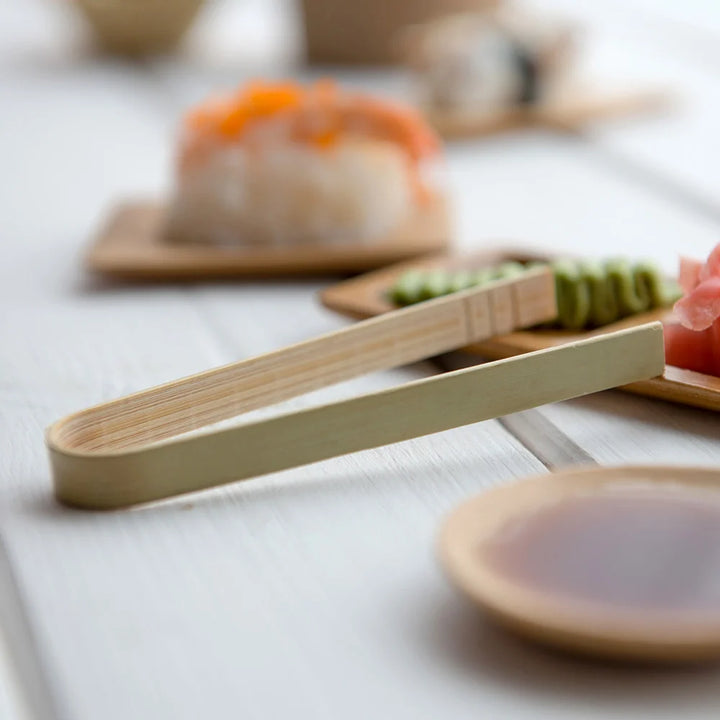 Restaurantware Small 4 Inch Bamboo Tongs - Restaurant Equipment and Smallwares - Canadian Distribution