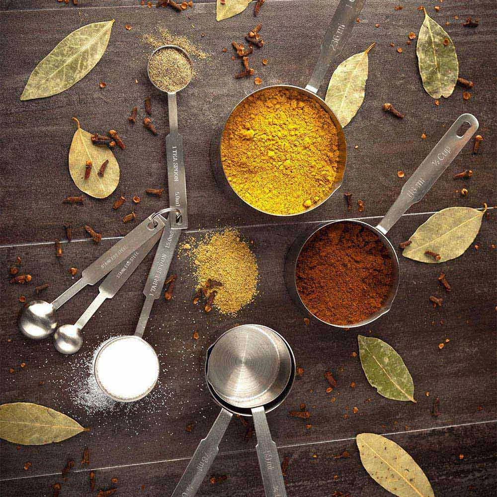 Restaurantware Met Lux Stainless Steel Measuring Cup Set, Heavy-Duty - Restaurant Equipment and Smallwares - Canadian Distribution