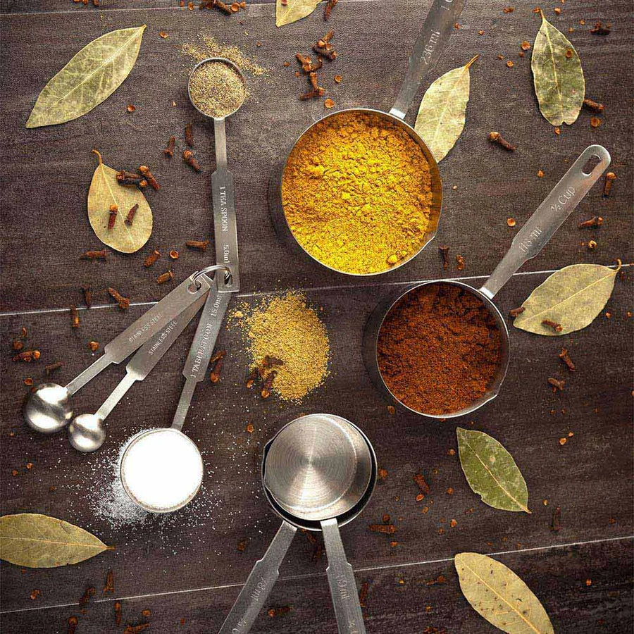 Restaurantware Met Lux Stainless Steel Measuring Cup Set, Heavy-Duty - Restaurant Equipment and Smallwares - Canadian Distribution