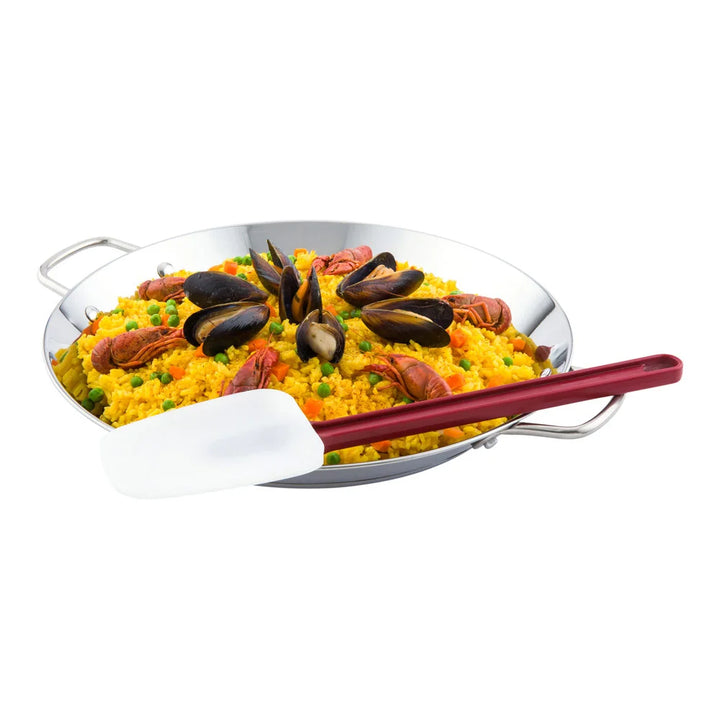 Restaurantware Met Lux Red Rubber Spoon-Shaped Spatula, 16 X 3 X 0.5 Inch, High Temperature - Restaurant Equipment and Smallwares - Canadian Distribution - Ships Free Within Canada on Orders Above CAD $199