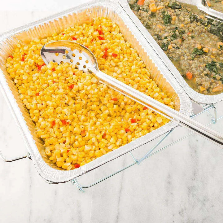 Restaurantware Met Lux 18In Stainless Steel Perforated Serving Spoon - Restaurant Equipment and Smallwares - Canadian Distribution