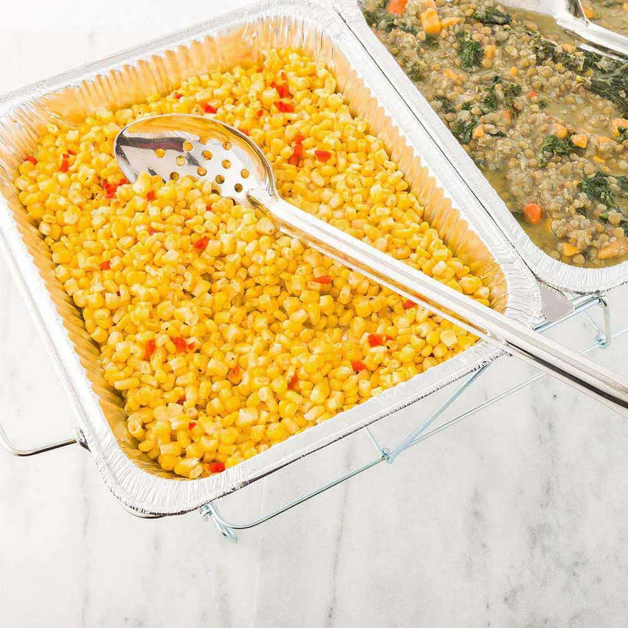 Restaurantware Met Lux 18In Stainless Steel Perforated Serving Spoon - Restaurant Equipment and Smallwares - Canadian Distribution