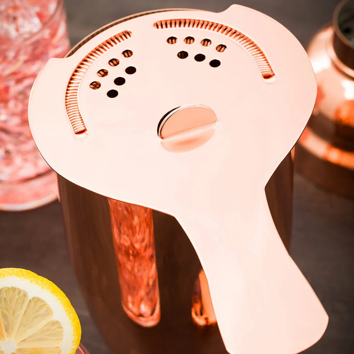 Restaurantware Bar Lux Copper-Plated Hawthorne Strainer - Restaurant Equipment and Smallwares - Canadian Distribution - Ships Free Within Canada on Orders Above CAD $199