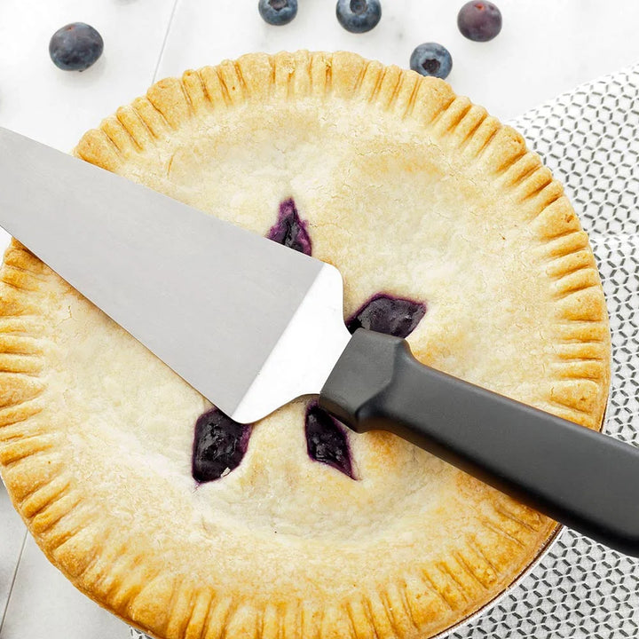 Restaurantware Met Lux 6In Stainless Steel Pie Server, With Black Plastic Handle - Restaurant Equipment and Smallwares - Canadian Distribution