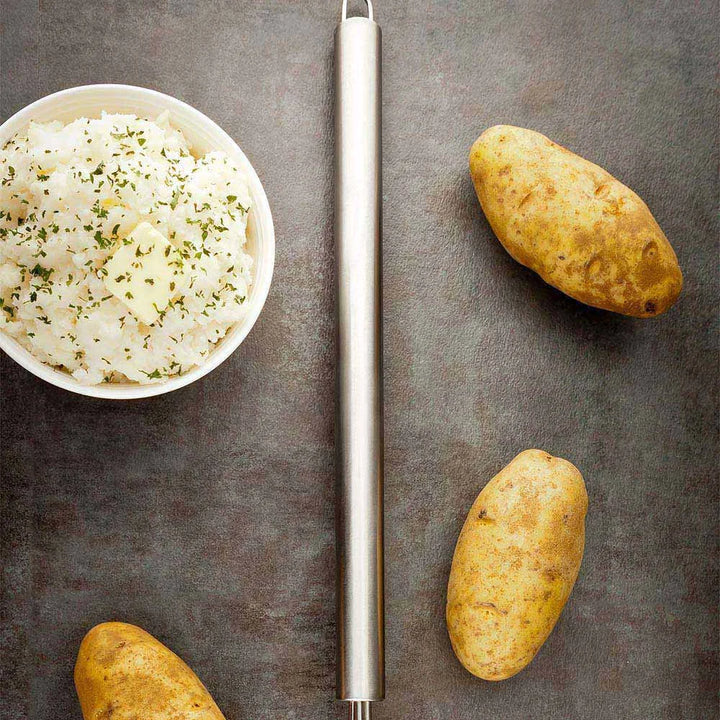 Restaurantware Met Lux 24 Inch Stainless Steel Potato Masher, Heavy-Duty - Restaurant Equipment and Smallwares - Canadian Distribution