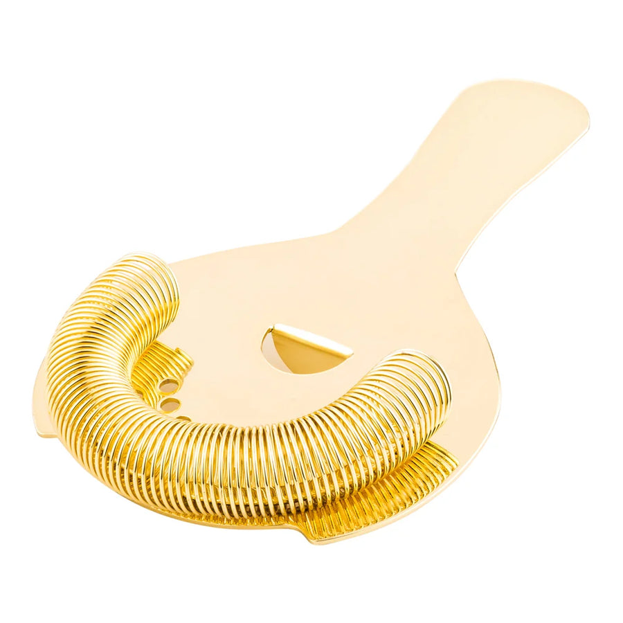 Restaurantware Bar Lux Gold-Plated Hawthorne Strainer - Restaurant Equipment and Smallwares - Canadian Distribution