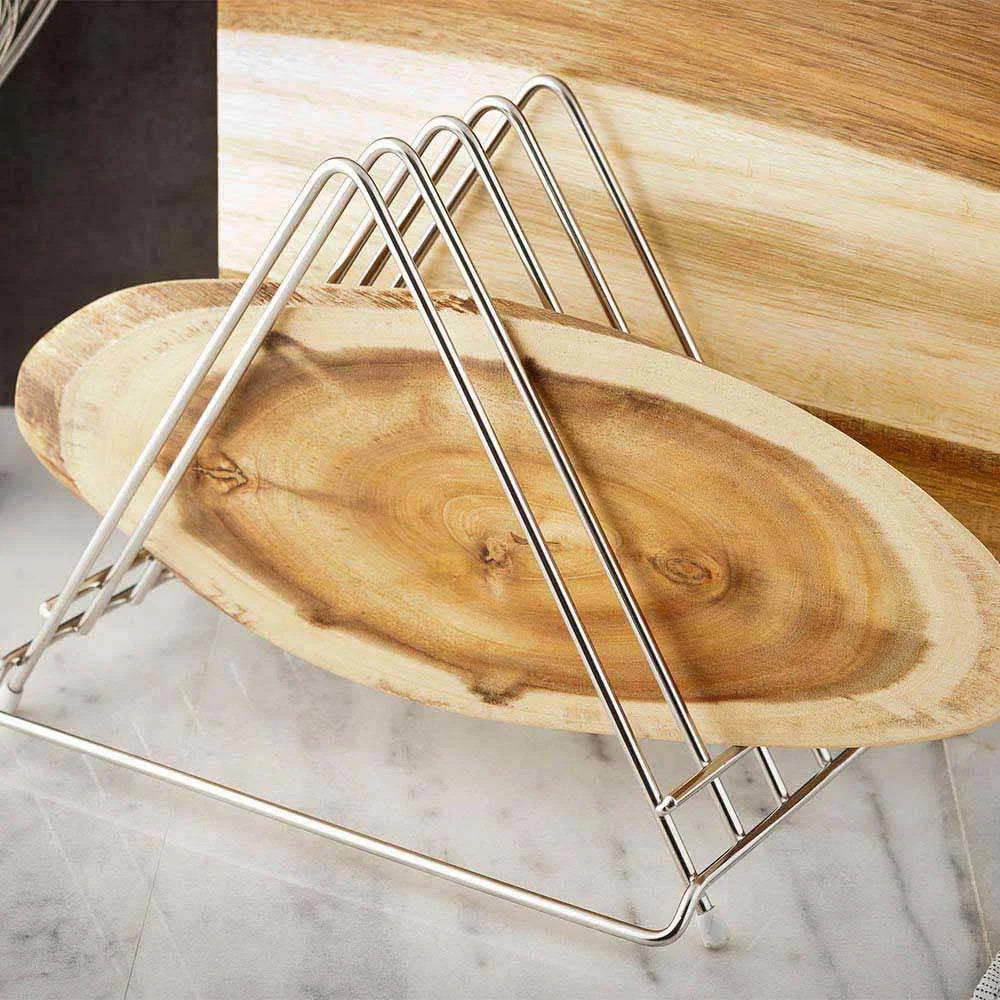 Restaurantware Met Lux 6-Slot Stainless Steel Cutting Board Rack - Restaurant Equipment and Smallwares - Canadian Distribution