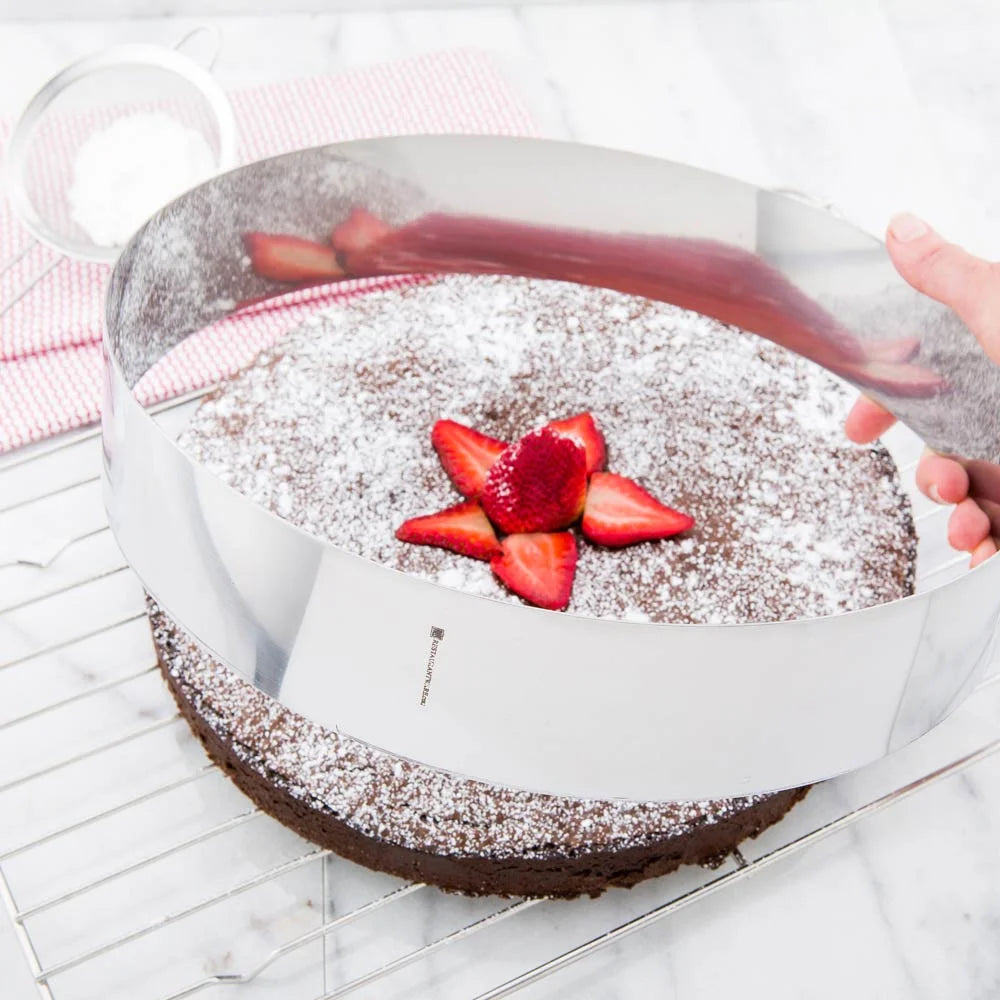 Restaurantware Stainless Steel Pastry Ring Mold, 12X2.4In - Restaurant Equipment and Smallwares - Canadian Distribution - Ships Free Within Canada on Orders Above CAD $199