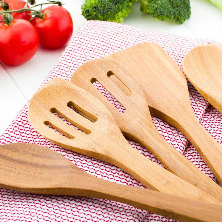 Restaurantware 12In Natural Bamboo 5 Piece Utensil Set - Restaurant Equipment and Smallwares - Canadian Distribution