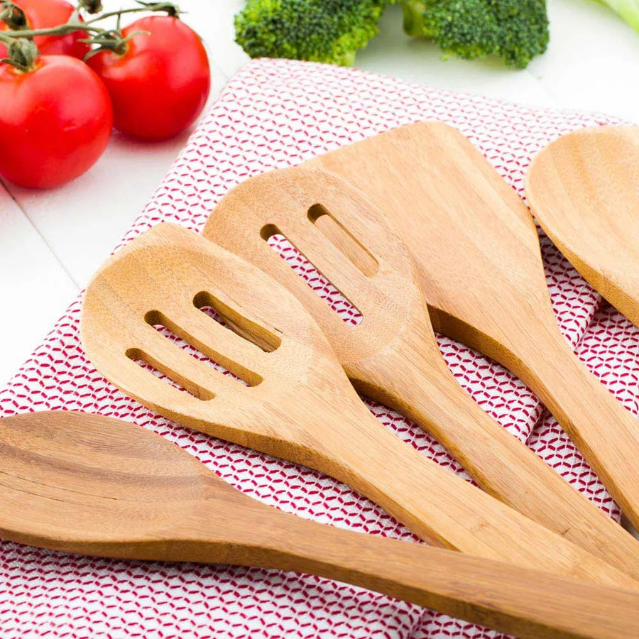 Restaurantware 12In Natural Bamboo 5 Piece Utensil Set - Restaurant Equipment and Smallwares - Canadian Distribution