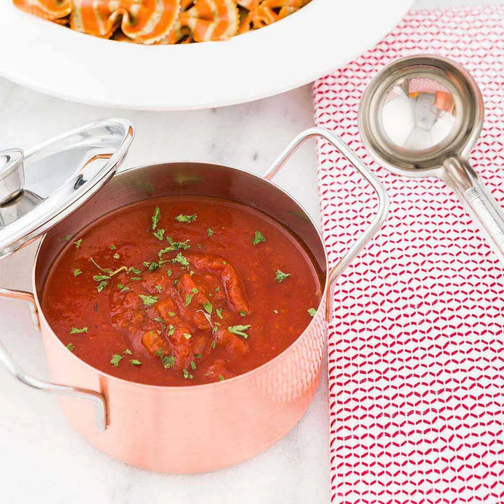 Restaurantware Met Lux Large Copper-Plated Individual Casserole Pot, With Lid, 6.4X4.6X3.1In, Individual - Restaurant Equipment and Smallwares - Canadian Distribution