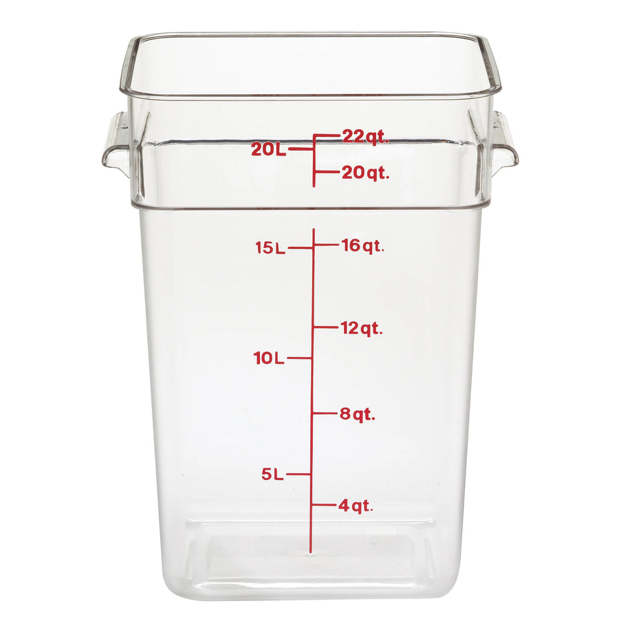 Cambro 22Qt Square Clear Camwear Food Storage Container - Restaurant Equipment and Smallwares - Canadian Distribution