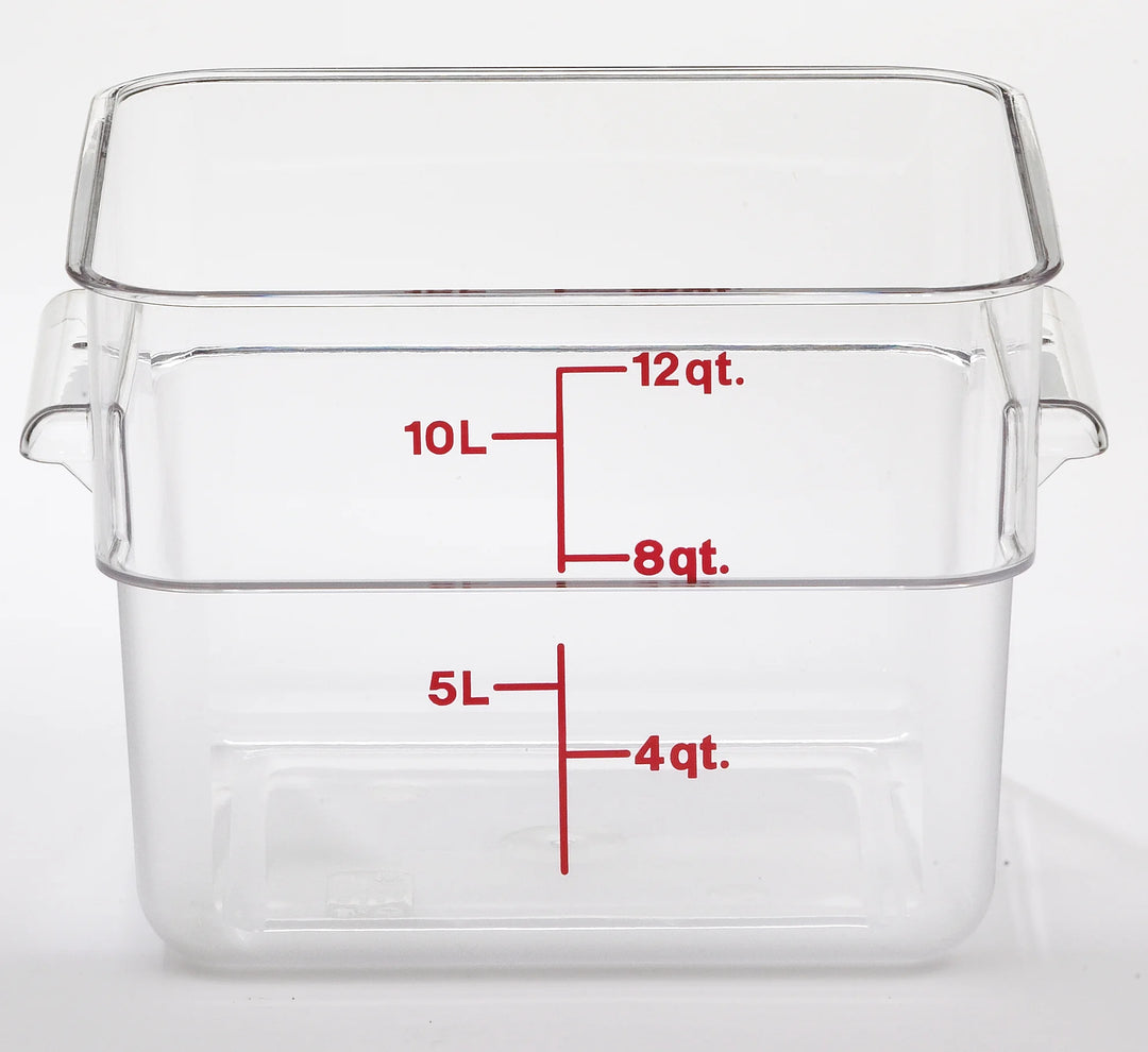 Cambro 12Qt Square Clear Camwear Food Storage Container - Restaurant Equipment and Smallwares - Canadian Distribution