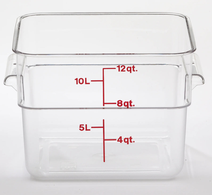 Cambro 12Qt Square Clear Camwear Food Storage Container - Restaurant Equipment and Smallwares - Canadian Distribution