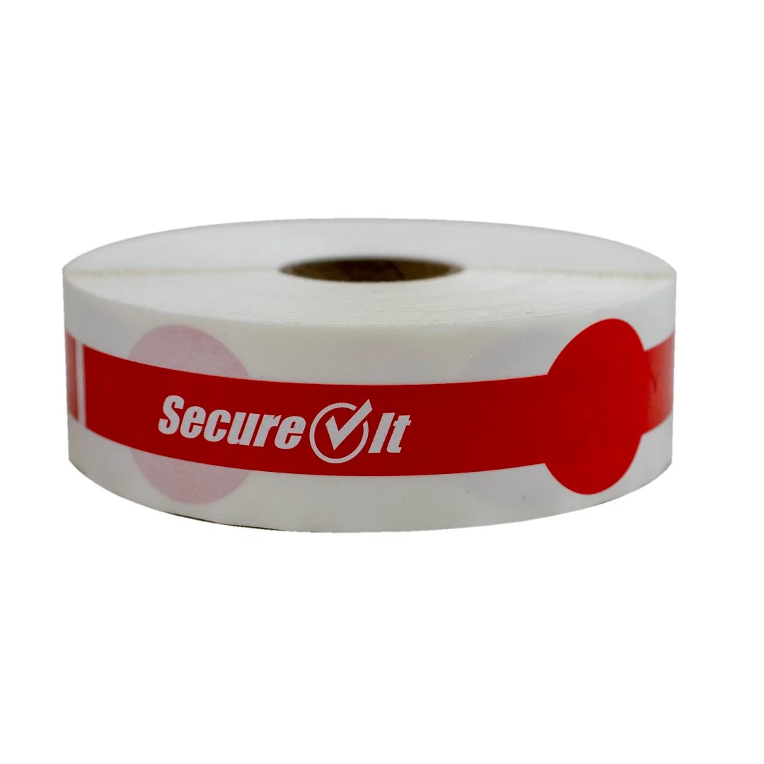 SecureIt Red Tamper Evident Label, 1x7In - Restaurant Equipment and Smallwares - Canadian Distribution