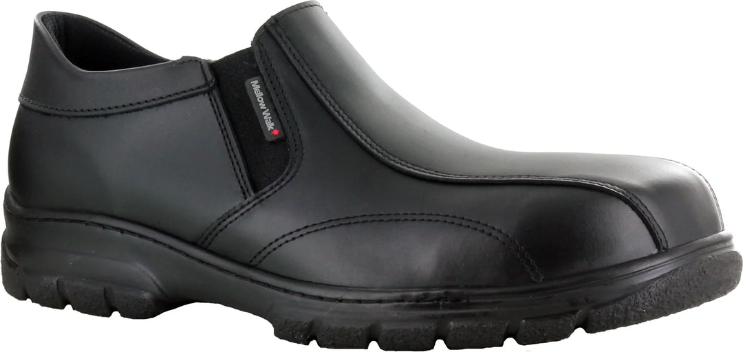 Mellow Walk Quentin Black Mens Shoes, Slip-On, CSA Metal Free, Slip Resistant, Size 8 - Restaurant Equipment and Smallwares - Canadian Distribution