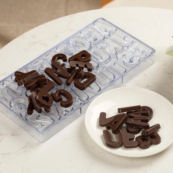 Restaurantware Pastry Tek Alphabet Candy & Chocolate Mold, Polycarbonate - Restaurant Equipment and Smallwares - Canadian Distribution - Ships Free Within Canada on Orders Above CAD $199