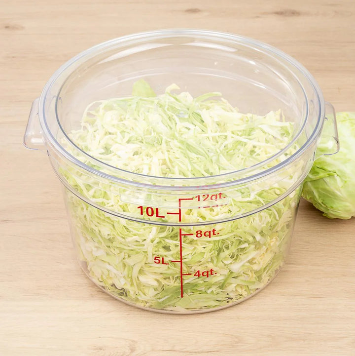 Restaurantware Met Lux Round Clear Plastic Lid, for 12/18/22qt Food Storage Containers - Restaurant Equipment and Smallwares - Canadian Distribution - Ships Free Within Canada on Orders Above CAD $199