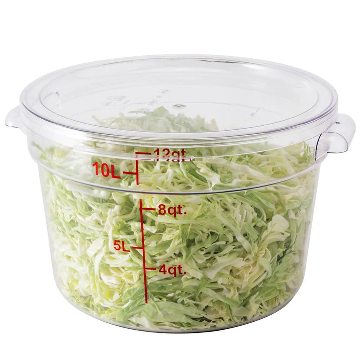 Restaurantware Met Lux Round Clear Plastic Lid, for 12/18/22qt Food Storage Containers - Restaurant Equipment and Smallwares - Canadian Distribution - Ships Free Within Canada on Orders Above CAD $199