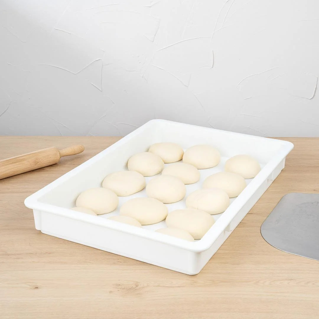 Restaurantware 26 x 18 x 3In White Plastic Dough Proofing Box - Restaurant Equipment and Smallwares - Canadian Distribution - Ships Free Within Canada on Orders Above CAD $199