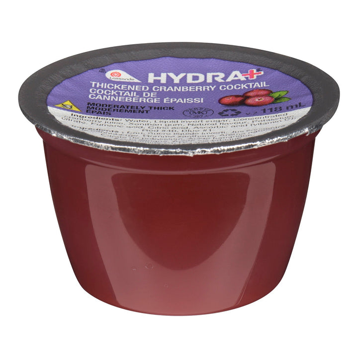 Hydra+ Hydra+ Cranberry Cocktail, Level 3 Thickened Beverage, Portion - Canadian Distribution - Ships Free Within Canada on Orders Above CAD $199