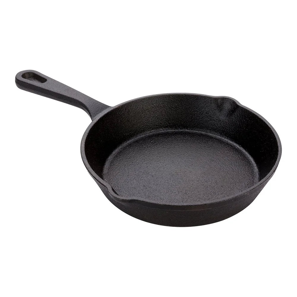 Restaurantware Met Lux Pre-Seasoned 12 Inch Black Cast Iron Fry Pan - Restaurant Equipment and Smallwares - Canadian Distribution