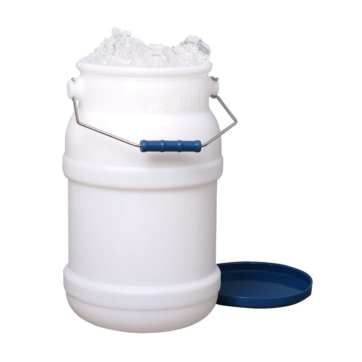 Restaurantware Met Lux 5Gal White Plastic Ice Bin, With Lid & Mounting Bracket - Restaurant Equipment and Smallwares - Canadian Distribution - Ships Free Within Canada on Orders Above CAD $199