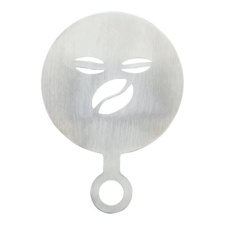 Restaurantware Restpresso Cafe Bean Coffee Decorating Stencil, 4.75X3.25In, Stainless Steel - Restaurant Equipment and Smallwares - Canadian Distribution