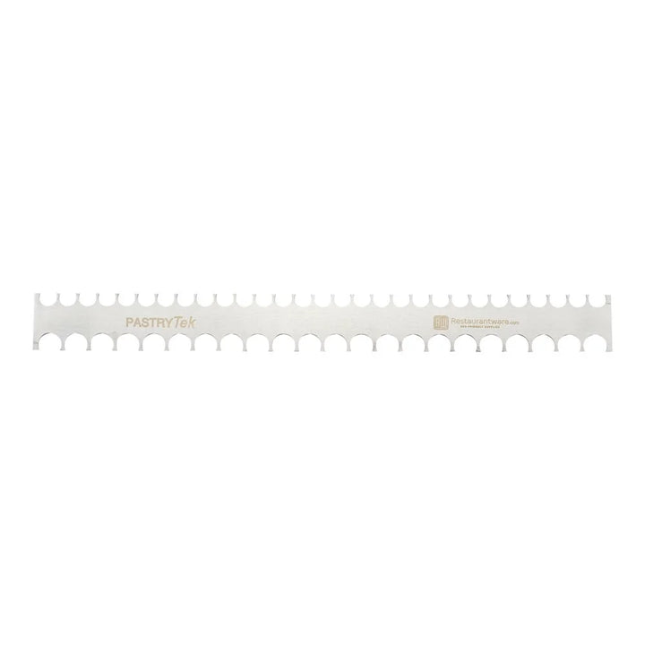 Restaurantware 4 & 5 Millimeter Stainless Steel Decorating Comb, 19.75X2In, Semicircle & Double-Sided - Restaurant Equipment and Smallwares - Canadian Distribution