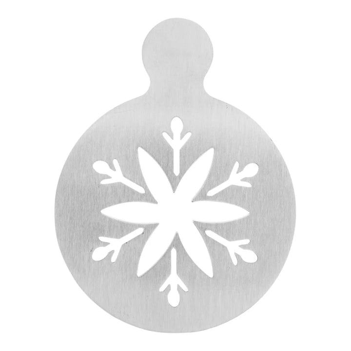Restaurantware Restpresso Stainless Steel Decorating Snowflake Stencil, 4.75X3.25In, Stainless Steel - Restaurant Equipment and Smallwares - Canadian Distribution