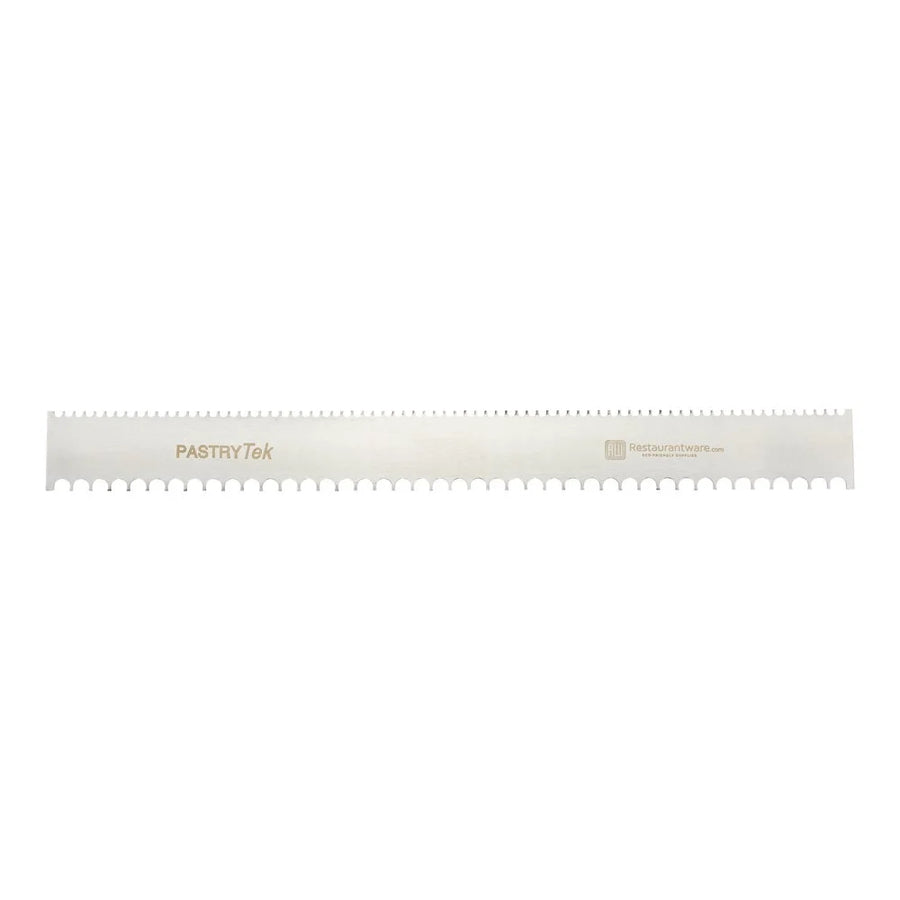 Restaurantware 1 & 2 Millimeter Stainless Steel Decorating Comb, 19.75X2In, Semicircle & Double-Sided - Restaurant Equipment and Smallwares - Canadian Distribution