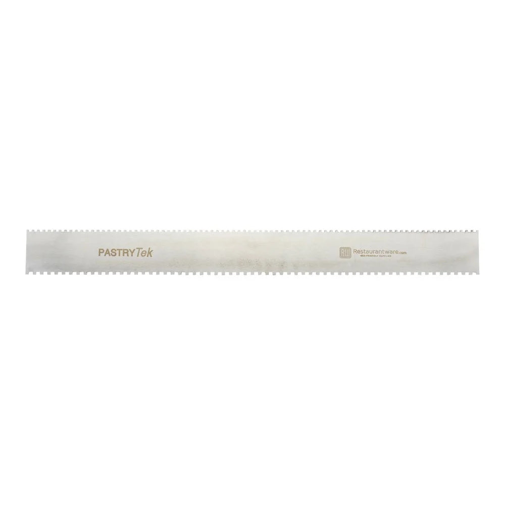 Restaurantware 3 & 4 Millimeter Stainless Steel Decorating Comb, 19.75X2In, Semicircle & Double-Sided - Restaurant Equipment and Smallwares - Canadian Distribution