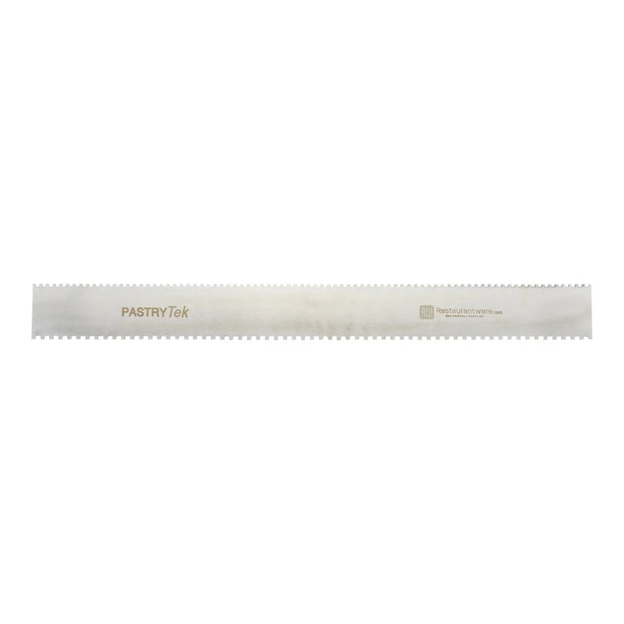 Restaurantware 3 & 4 Millimeter Stainless Steel Decorating Comb, 19.75X2In, Semicircle & Double-Sided - Restaurant Equipment and Smallwares - Canadian Distribution