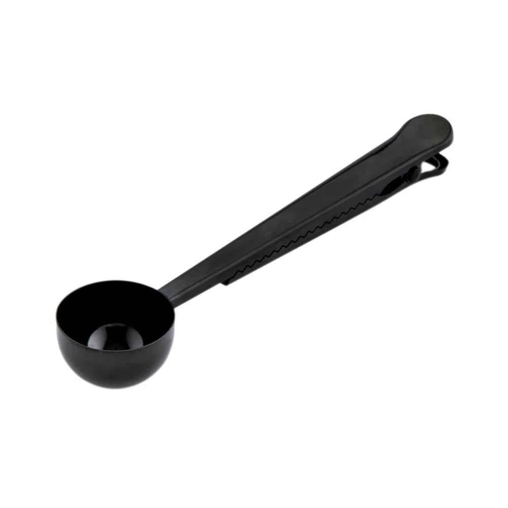 Restaurantware Restpresso 1 Tablespoon Coffee Measuring Scoop, With Bag Clip, Black-Plated Stainless Steel - Restaurant Equipment and Smallwares - Canadian Distribution