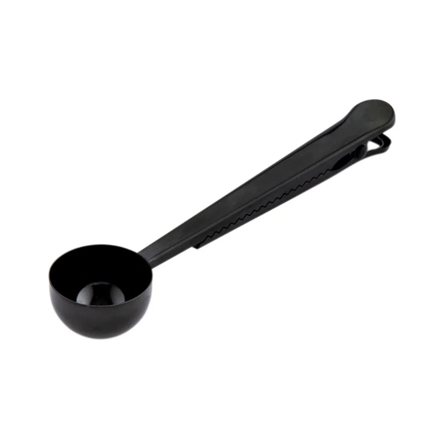 Restaurantware Restpresso 1 Tablespoon Coffee Measuring Scoop, With Bag Clip, Black-Plated Stainless Steel - Restaurant Equipment and Smallwares - Canadian Distribution