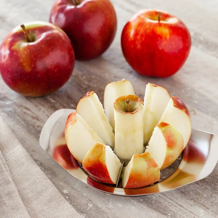 Restaurantware Met Lux Stainless Steel Apple Corer & Slicer, With Handles - Restaurant Equipment and Smallwares - Canadian Distribution - Ships Free Within Canada on Orders Above CAD $199